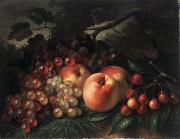 George Henry Hall Peaches, Grapes and Cherries USA oil painting reproduction